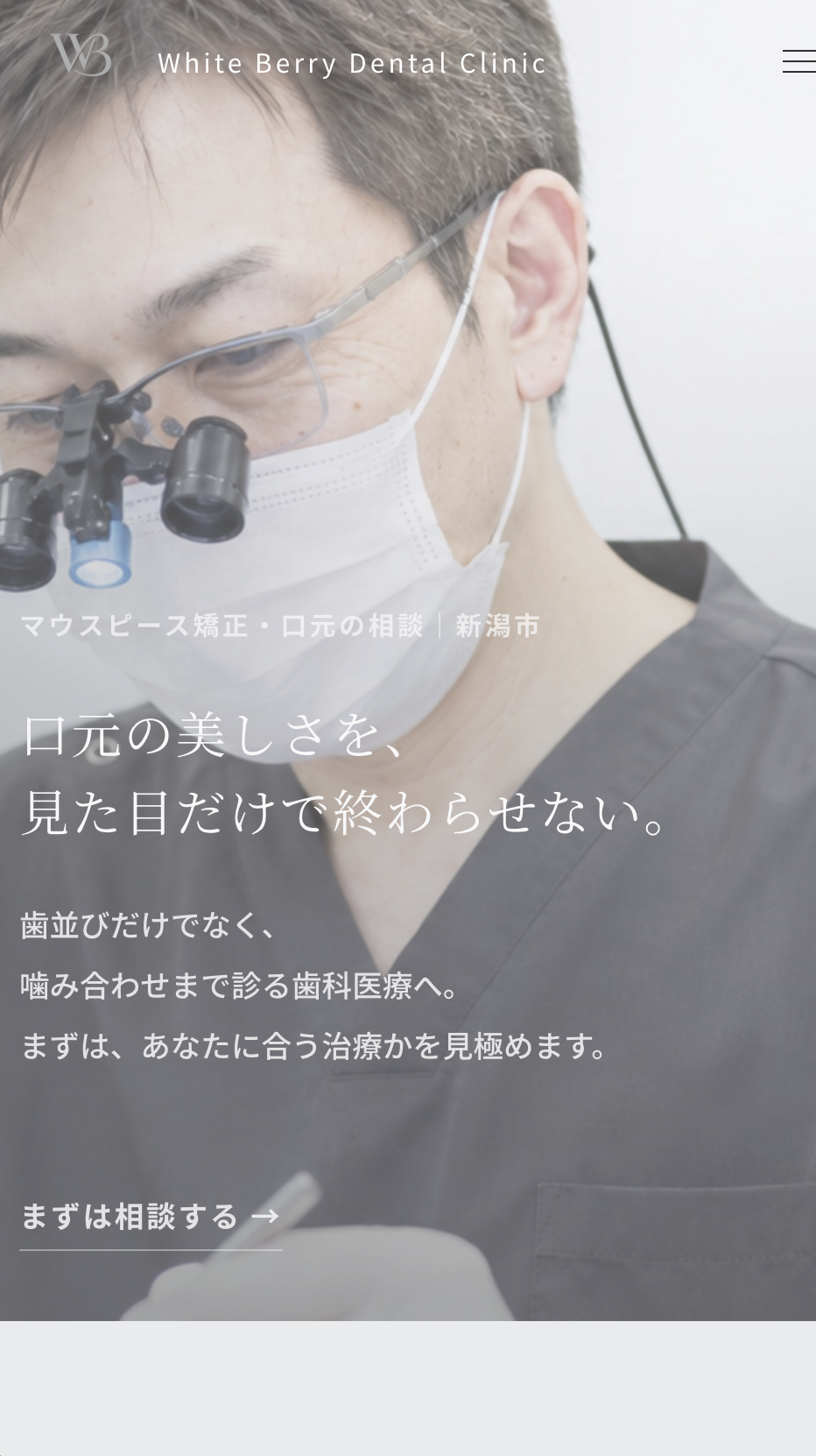 White Berry デンタルクリニック 様スマホページトップ